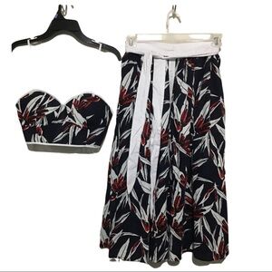 L'atiste Skirt Co'Ord Set Floral Cotton Size Small